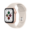 Imagine 2/2 - Apple Watch SE (v2) GPS, 40mm, Starlight, fehér sportszíjjal