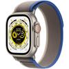 Kép 2/2 - Apple Watch Ultra Cellular, 49mm, Titántok, Kék/Szürke terep pánt M/L