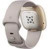 Kép 3/5 - Fitbit Sense Okosóra, Fehér Hold/Lágy arany roszdamentes acél