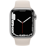 Használt Apple Watch Series 7 Cellular, 45 mm, Starlight (fehér)