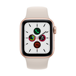 Apple Watch SE 2 (2022), GPS, Carcasa Starlight Aluminium 44mm, Sport Band