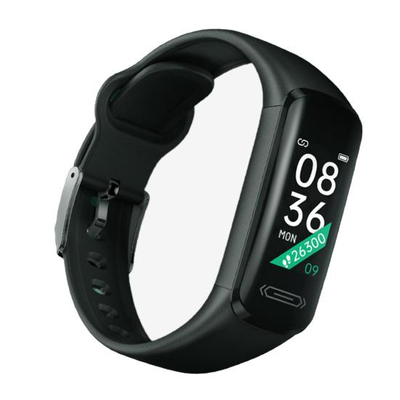 Smart Bracelet V101 okosóra, vízáló, pulzus és szívritmusfigyelő, iOS és Android kompatibilis, fekete