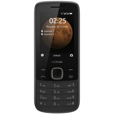 Nokia 225 4G Mobiltelefon, Kártyafüggetlen, Dual Sim,  Black (fekete)