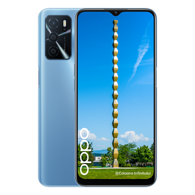 Oppo A16 Mobiltelefon, Kártyafüggetlen, Dual Sim, 3GB/32GB, Pearl Blue (kék) + ajándék 149 lej értékben