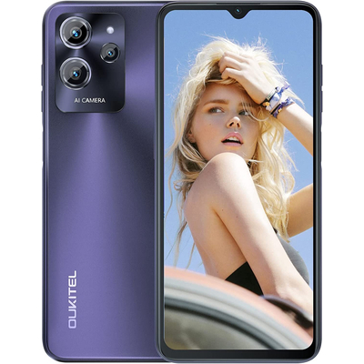 Oukitel C32 Mobiltelefon, Kártyafüggetlen, Dual Sim, 8GB/128GB, Purple (lila)