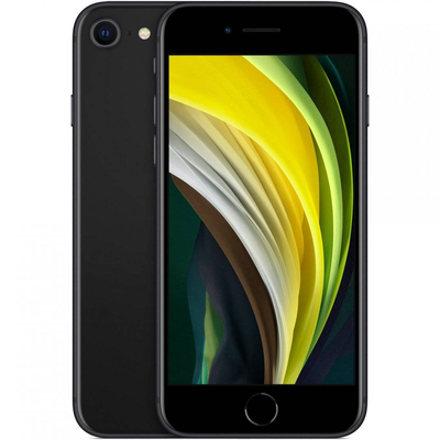 Apple iPhone SE 2020 Mobiltelefon, Orange Függő, 64GB, Fekete